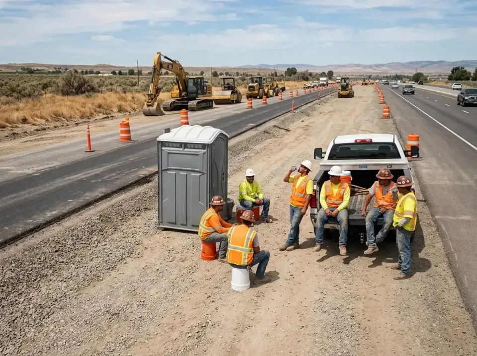 highway-road-construction-crew-007 — frequently asked questions, Porta Potty and Restroom Rentals in Fruita, CO